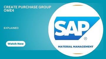 How to create Purchase group in SAP MM | Step by step tutorial for beginners #OME4 #sapmm