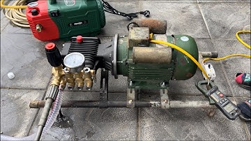 HƯỚNG DẪN LẮP ĐẦU BƠM CAO ÁP MÁY RỬA XE TẬN DỤNG ĐỘNG CƠ CŨ