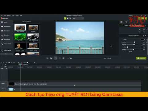 Tạo hiệu ứng tuyết rơi trong camtasia 9