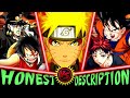 How Strong is Every Shounen Protagonist? - Honest Anime Descriptions (Naruto, Luffy, Goku, JoJo etc)