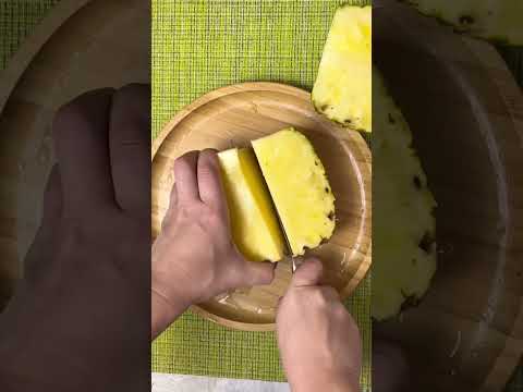 Как красиво и быстро нарезать ананас