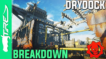Gears of War 4 "DRYDOCK" Multiplayer Map Gameplay BREAKDOWN (Gears of War 4 Drydock)