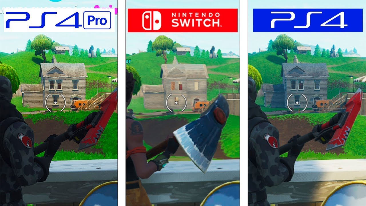 A Graphics Comparison Of Fortnite On Switch, PS4, – NintendoSoup