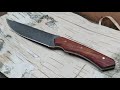 Making Black Knife from saw blade