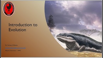Week 9, Lecture 1 - Intro to Evolution (part 1)