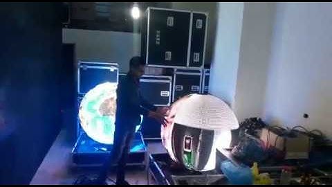 360 Degree LED spherical display #display 2