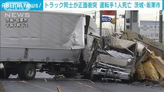トラック同士が正面衝突して運転手が1人死亡 もう一方の運転手も大けが