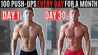 I did 100 push-ups EVERY DAY for a month and this is what happened...