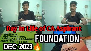 A day in life of CA foundation 📚 A Day in the life of CA foundation aspirant #December attempt 📚🎯