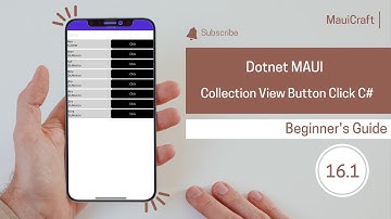 Dotnet MAUI Collection View Button Click Command in C#