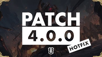 Patch 4.0.0 HOTFIX in 40 seconds | Legends of Runeterra | Hotfix Balance Patch