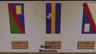 The Flags of the World in Minecraft.