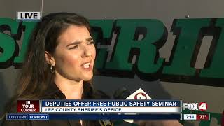 Lee County Sheriff's Office offers free public safety seminar June 16 - 7 a.m. live report