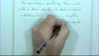 Writing backwards