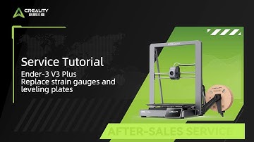 Service Tutorial Ender 3 V3 Plus Replace strain gauges and leveling plates