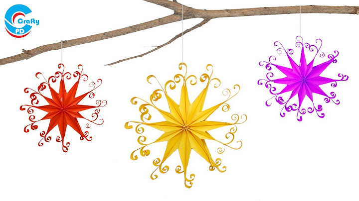 How to make snow star with paper | Paper Snowflake