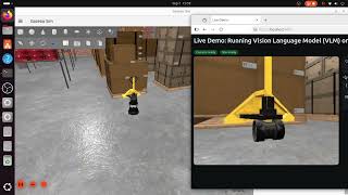 VLM-Driven ROS 2 Navigation on Gazebo via Dragonwing IQ-9075