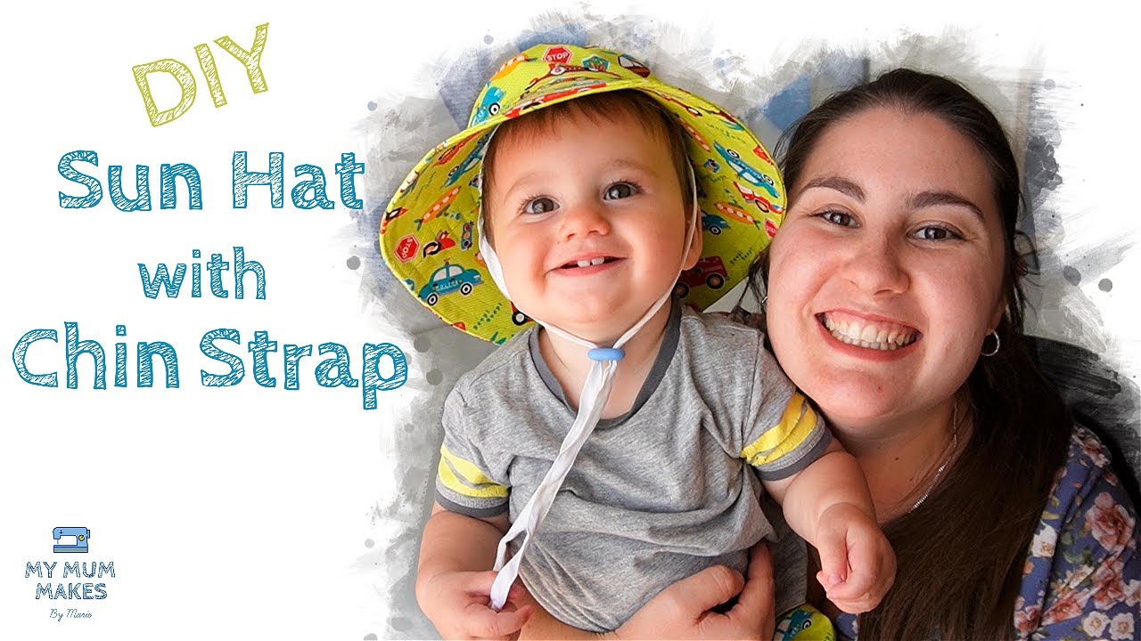 BABY AND KIDS SUMMER HAT WITH CHIN STRAP DIY