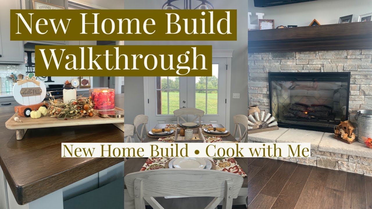 NEW HOME BUILD WALKTHROUGH | COOK WITH ME | PARMESAN CRUSTED CHICKEN ...