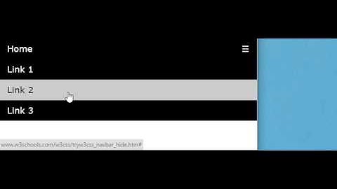 W3Schools W3.CSS Navbar Demo