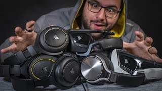 Comparatif de 6 casques Corsair!