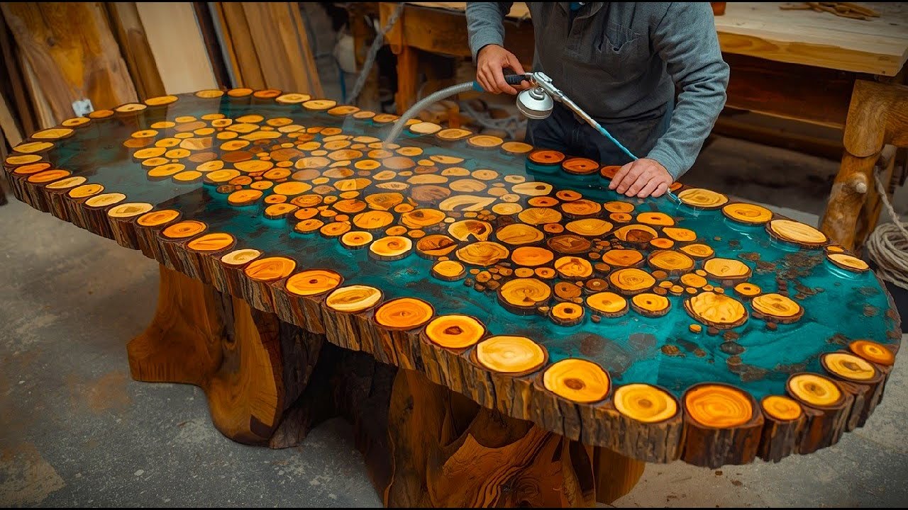 Believe It Or Not, He Transformed A 100-Year-Old Tree Stump Into A Highly Valuable Table.