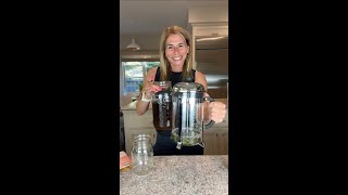 How to make Nettle tea using a French press.