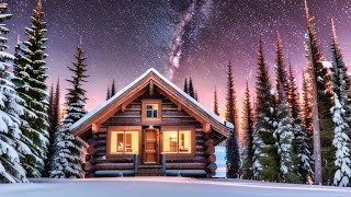 Cozy Log Cabin Camping in Winter | Simple Off Grid Cabin