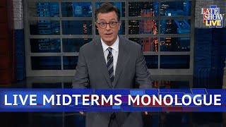 With democrats taking the house and republicans holding on to senate,
stephen can't figure out if he's supposed be feeling happy, sad or...
everything...