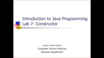 Introduction to Java Programming- lab 7 Solution