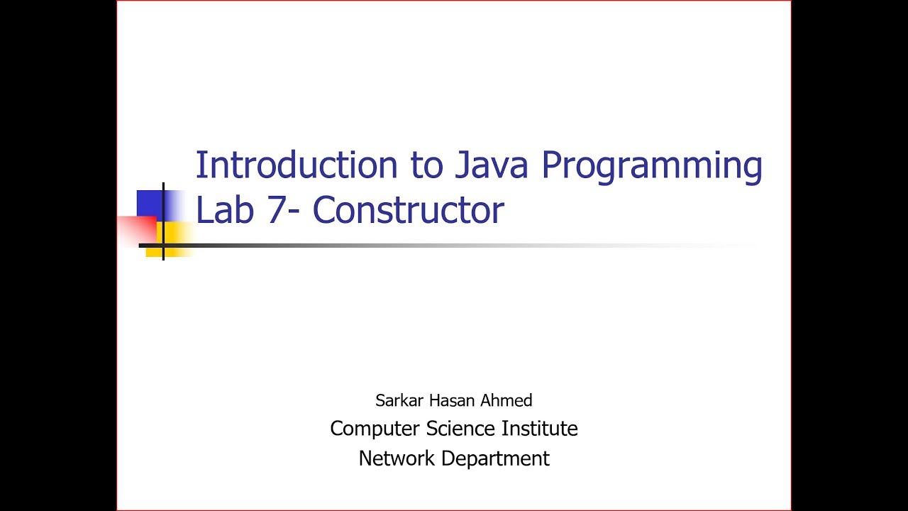 Introduction to Java Programming- lab 7 Solution - YouTube