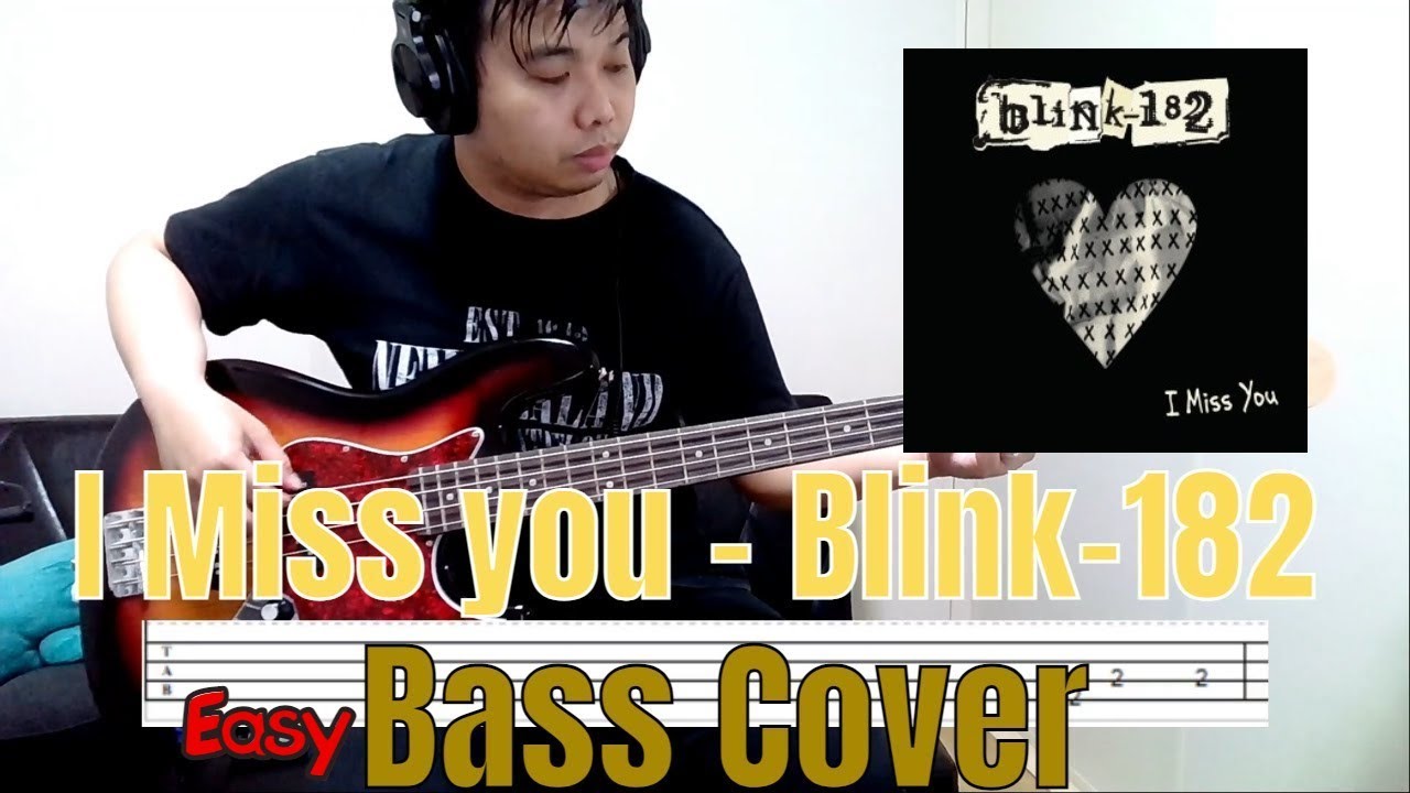 I Miss You Blink 182 Bass Cover with Easy Tabs YouTube