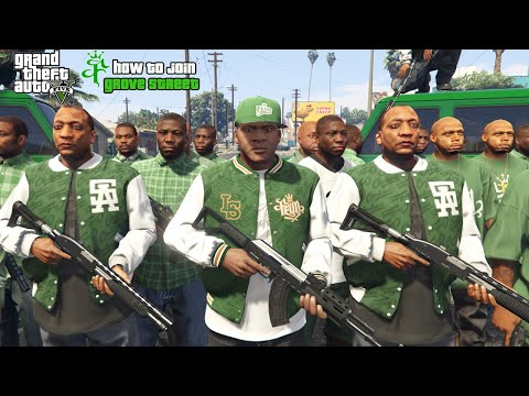 видео: How To Join Grove Street Families Gang in GTA 5! (Gang Missions,clothes,territories)