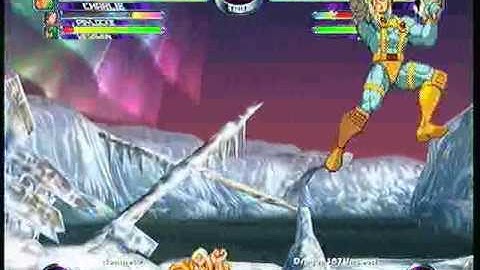 MvC2 Online (360): Brett (Psy/Cha/MM) vs Dragon187Unseen (Spid/Cab/Doom) 1 .:1.29.10:.