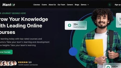 E-Learning Web App Script – Mentor LMS | Build Your eLearning Platform |Source Code in Description