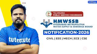 TGPSC HMWS & SB Notification 2026 | Complete Details | Civil, EEE, Mech, ECE & CSE | GOVidya