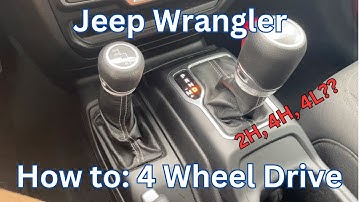 How to Put Jeep Wrangler in 4 Wheel Drive - 2022 Jeep Wrangler - Works for Jeep Gladiator as Well