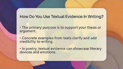 How Do You Use Textual Evidence In Writing? - The Prose Path