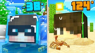 KAAN STYLE VE EFE BUZDA YAŞAMAK VS ÇÖLDE YAŞAMAK 😱 - Minecraft