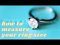 How to Measure Your Ring Size At Home the FAST &amp; EASY WAY (in 30 seconds!) #shorts