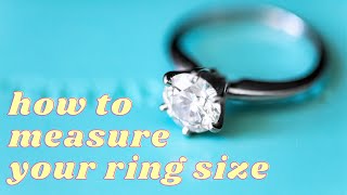 How to Measure Your Ring Size At Home the FAST &amp; EASY WAY (in 30 seconds!) #shorts