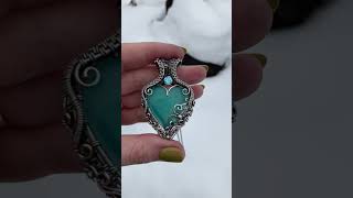 Make a heart pendant with me! ❤ It’s been a while... #jewelrymakingtutorial