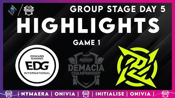 EDG vs NIP Highlights Game 1 | Demacia Cup 2025 | EDward Gaming vs Ninjas in Pyjamas by Onivia