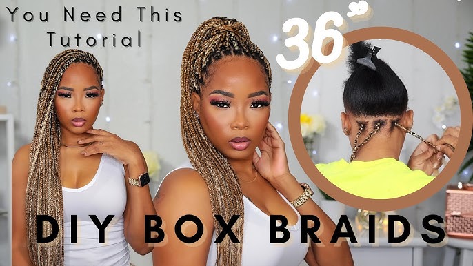 How To Box Braids  Tutorial for Beginners Ft. BTL Braiding Gel 