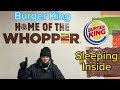 Stealth overnight at burger king