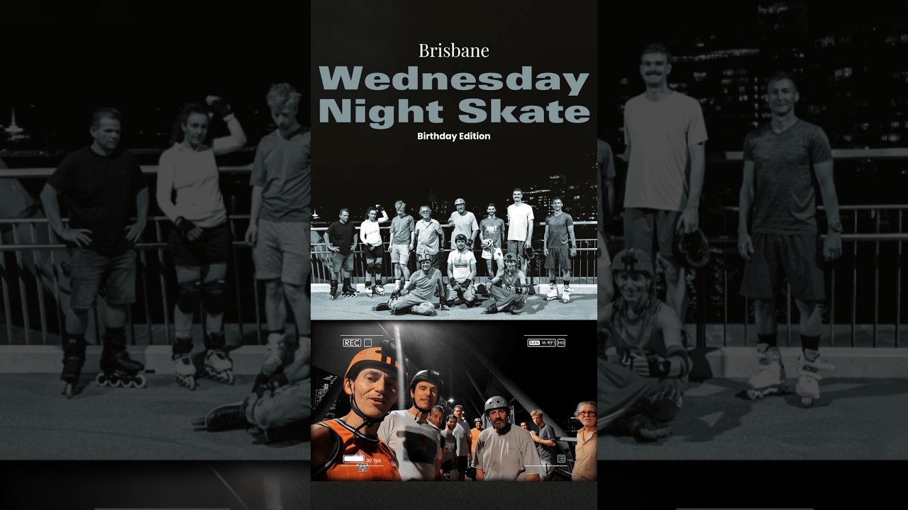 Last night’s Brisbane Wednesday Night Skate (WNS). See FB group "Free Sk8 Brisbane Inline and Quads"