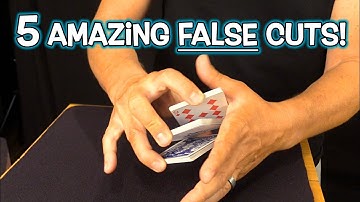 5 AMAZING TRICK/FALSE CUTS with Playing Cards!