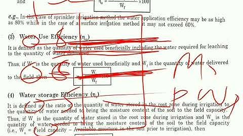 Irrigation Engineering l Water Requirements of Crops l Lecture - 3 l Irrigation Efficiencies