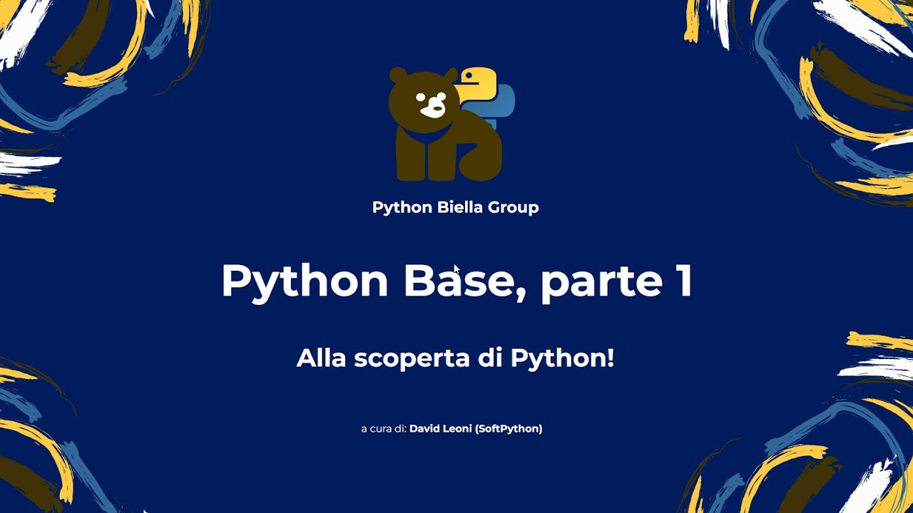 Python Base 01 - Concetti di base e tipi primitivi - YouTube