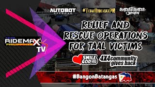 Taal Volcano Eruption Relief And Rescue Mission By 4X4 Community Team Ridemax Autobot Offroad B2B